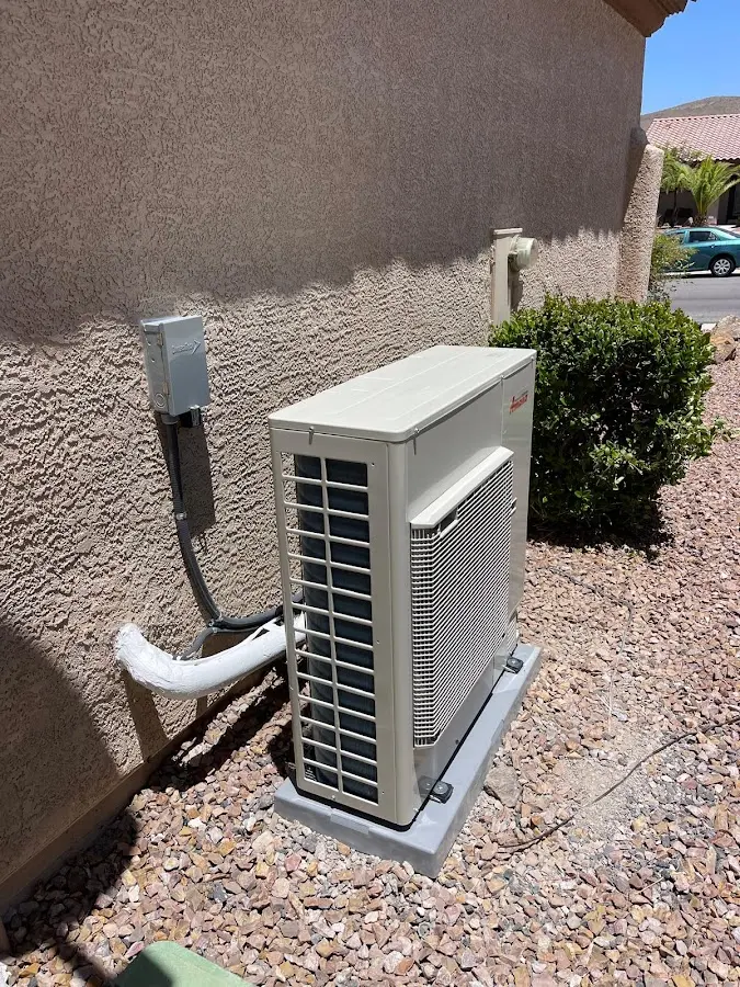 Residential air conditioning condenser unit in North Salt Lake